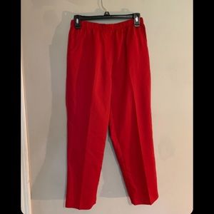 Red slacks